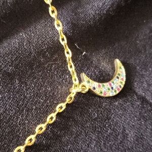 Little Miss Zoe Moon and Rhinestone Necklace